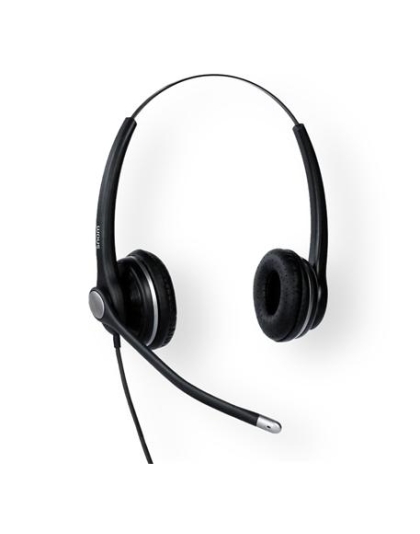 A100D Wired Binural Headset with QD RJ9