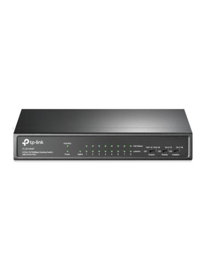 9-Port 10/100Mbps Desktop Switch w/8PoE+