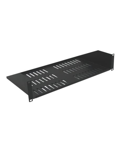2U, 10in Deep Single Sided Vented Shelf