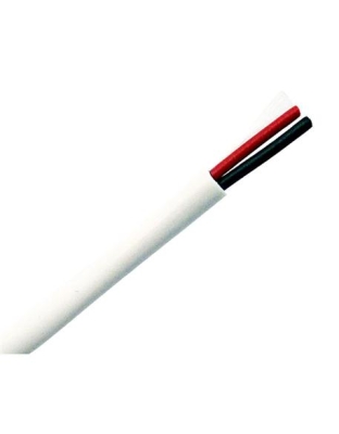 18AWG/2C PLENUM CABLE CMP SHIELDED WHITE