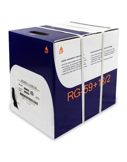 500 FT RG59 & 18-2 SIAMESE BLACK CABLE
