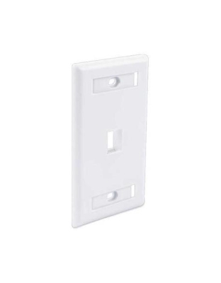 FACEPLATE ID WINDOW 1 PORT WHITE