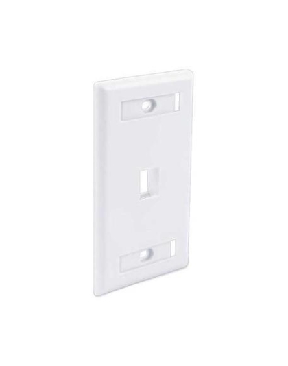 FACEPLATE ID WINDOW 1 PORT WHITE