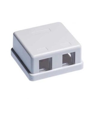 SMB-2WH-S SURFACE BOX 2 PORT WHITE