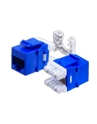 CAT6 HDJ SERIES JACK 25 PACK BLUE