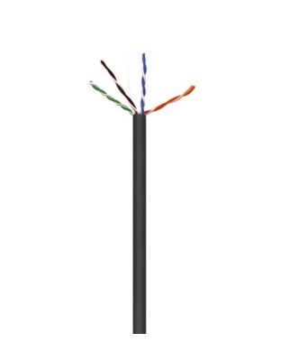 CAT6 UTP PLENUM NO SPLINE BLACK