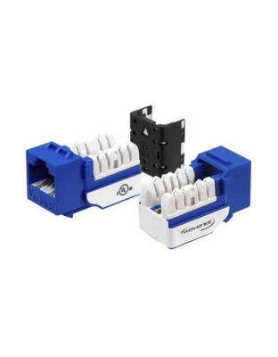 CAT6A JACK BLUE 8P8C SDJ 25 PACK