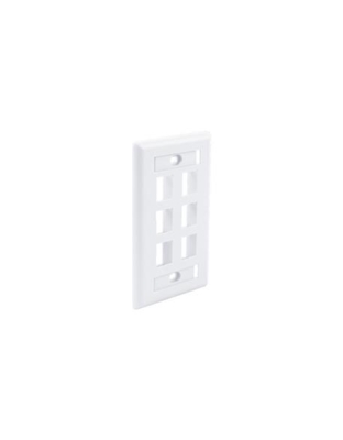 FACEPLATE ID WINDOW 6 PORT WHITE 25PK