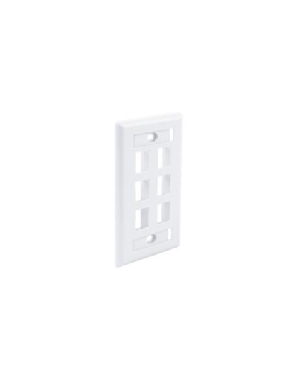 FACEPLATE ID WINDOW 6 PORT WHITE 25PK