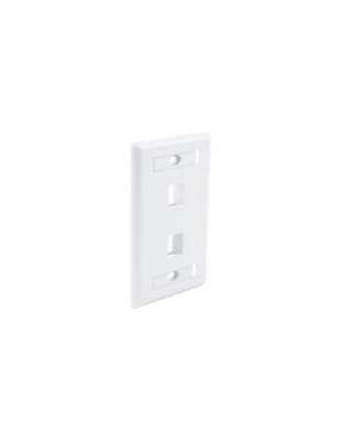 FACEPLATE ID WINDOW 2 PORT WHITE 25PK