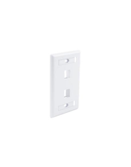 FACEPLATE ID WINDOW 2 PORT WHITE 25PK