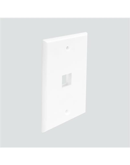 FP01PWH FACEPLATE 1 PORT WHITE