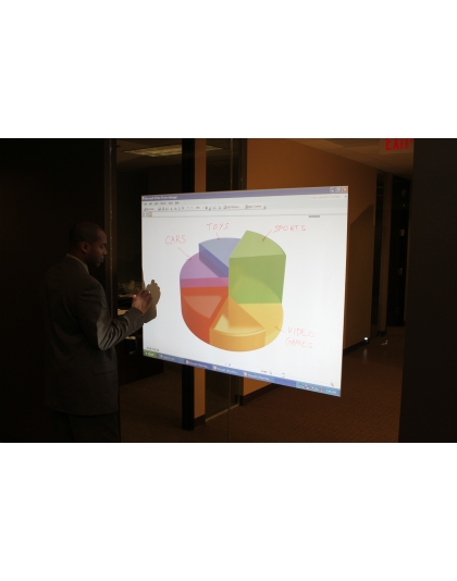 364-Inch Insta-DE Series WhiteBoard / Pliable 4:30 Front Projection Screen