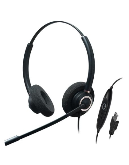 Dual Ear,Stereo,Adv Noise Cancel USB