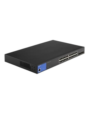 24-PORT MANAGED GE POE+ SWITCH 4 10G SFP