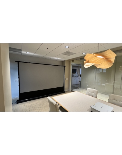 150-Inch Presenter Pro Riser CineGrey 4D Series Electric 16:9 Front Projection Screen