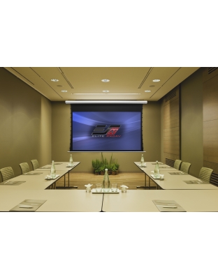 100-Inch Saker Tab-Tension CineGrey 5D Series Electric 16:9 Front Projection Screen