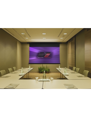 140-Inch Saker Tab-Tension DarkUST3 Series Electric 16:9 Front Projection Screen