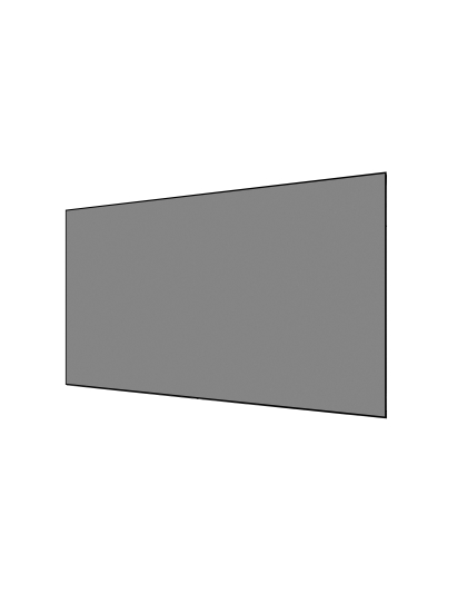 100-Inch Pro Frame Thin CineGrey 5D Series Fixed Frame 16:9 Front Projection Screen