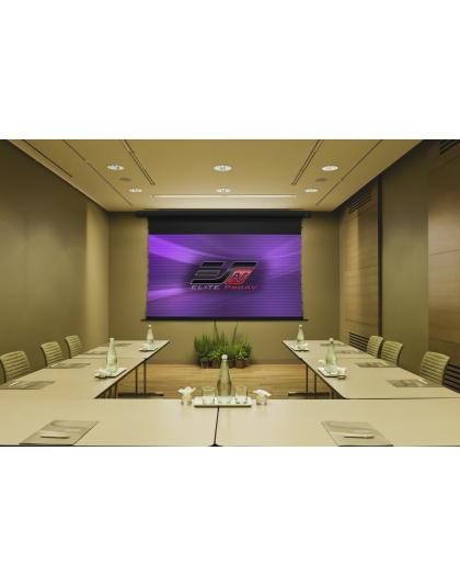 126-Inch Saker Tab-Tension DarkUST3 Series Electric 16:9 Front Projection Screen