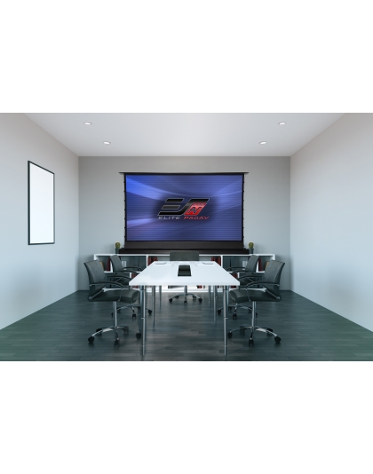 100-Inch Kestrel Tab-Tension DarkUST Series Electric 16:9 Front Projection Screen