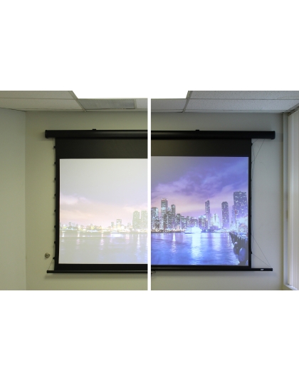 106-Inch Manual Tab-Tension Pro CineGrey 5D Series Manual 16:9 Front Projection Screen