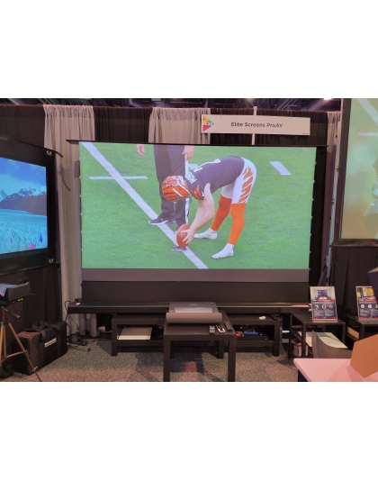 100-Inch Kestrel Tab-Tension DarkUST Series Electric 16:9 Front Projection Screen