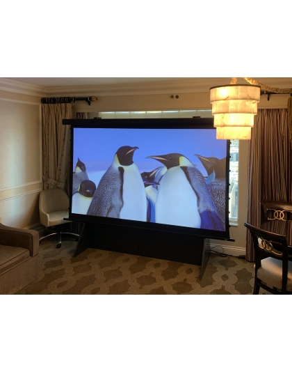 106-Inch Manual Tab-Tension Pro CineGrey 5D Series Manual 16:9 Front Projection Screen