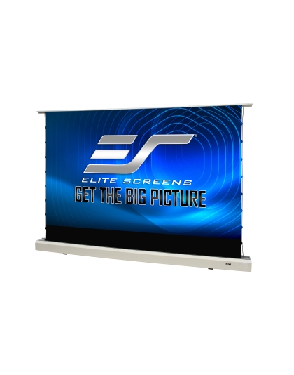 121-Inch Kestrel Tab-Tension 2 CLR Series Electric Floor-Rising 16:9 Front Projection Screen