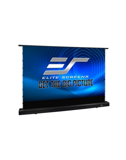 126-Inch Kestrel Tab-Tension 3 CLR5 Series Electric Floor-Rising 16:9 Front Projection Screen
