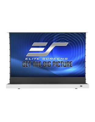 121-Inch Kestrel Tab-Tension 2 CLR Series Electric Floor-Rising 16:9 Front Projection Screen