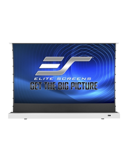 121-Inch Kestrel Tab-Tension 2 CLR Series Electric Floor-Rising 16:9 Front Projection Screen