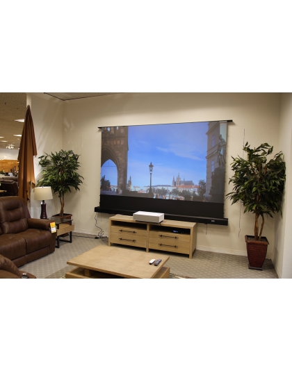 126-Inch Kestrel Tab-Tension 3 CLR5 Series Electric Floor-Rising 16:9 Front Projection Screen