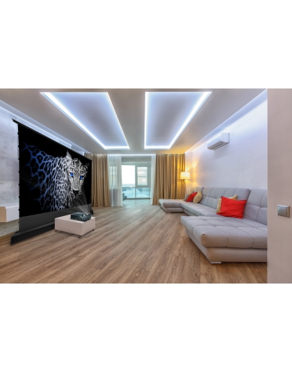 126-Inch Kestrel Tab-Tension 3 CLR5 Series Electric Floor-Rising 16:9 Front Projection Screen