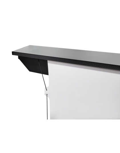 150" Electric Floor-Rising Tab-Tension Projector Screen