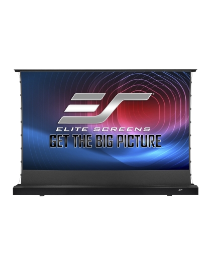 122-Inch Kestrel Tab-Tension 3 Series Electric Floor-Rising 16:9 Front Projection Screen