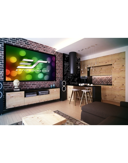 115-Inch Sable Frame 2 Series Fixed Frame 16:9 Front Projection Screen