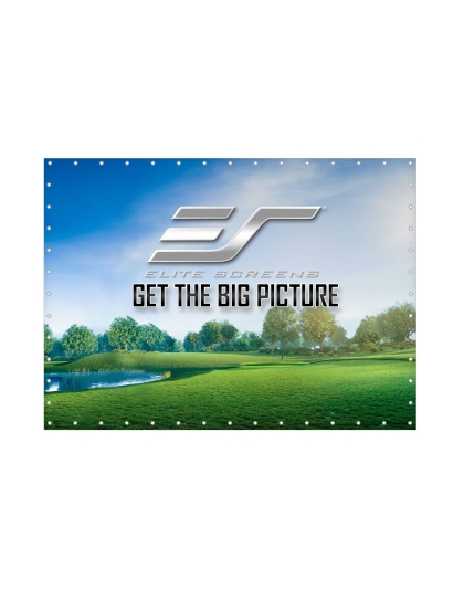 8 x 10 GolfSim DIY ImpactWhite Series Portable  Front Projection Screen