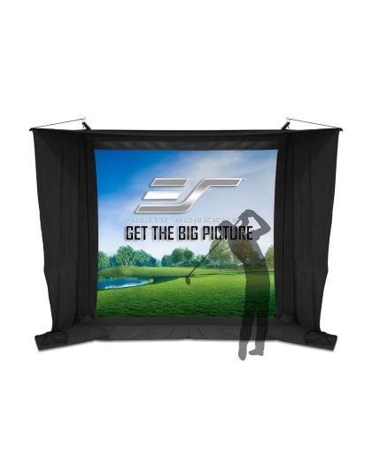 10 x 7 GolfSimElectric Series Series Sports Simulation Motorized  Front Projection Screen