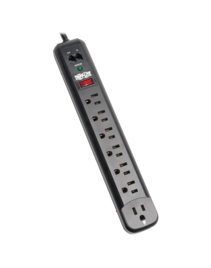 7 OUTLET SURGE STRIP WITH RIGHT ANGLE