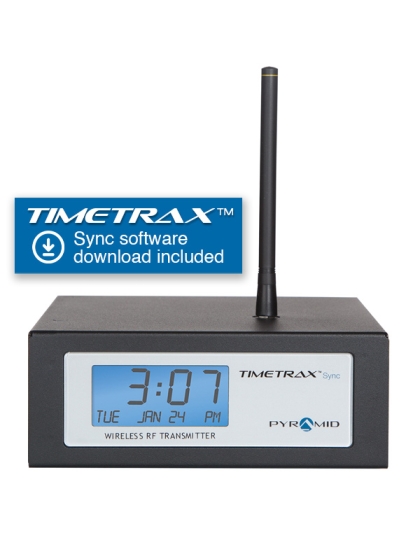 TimeTrax Sync™ RF Wireless Transmitter for Pyramid Time Wireless Clocks