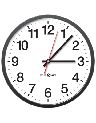 TimeTrax Sync™ Battery Power RF Synchronized 13-Inch Analog Wall Clock