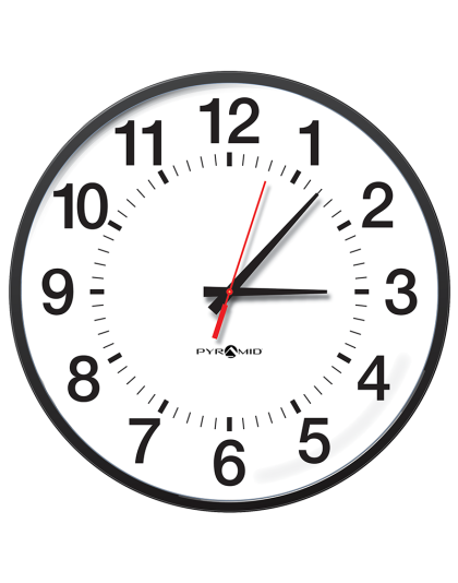 TimeTrax Sync™ Battery Power RF Synchronized 17-Inch Analog Wall Clock