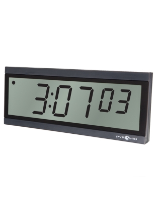 TimeTrax Sync™ Battery Power RF Synchronized LCD Digital Wall Clock
