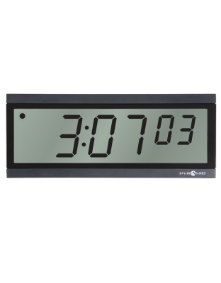 TimeTrax Sync™ Battery Power RF Synchronized LCD Digital Wall Clock
