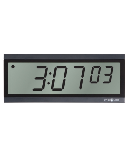 TimeTrax Sync™ Battery Power RF Synchronized LCD Digital Wall Clock