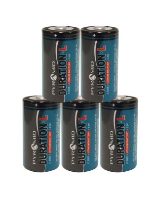 Pyramid Duration-L 3.6V C-Size Lithium Batteries (5-Pack)