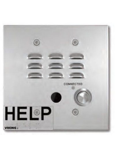 IP Emergency Phone w/HD Vid Flush Mount