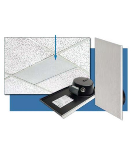 2 PACK 1X2 Drop Ceiling Speaker Off WH