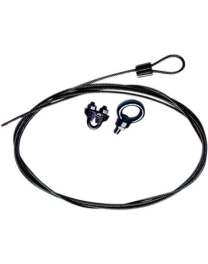 Black 10 Foot Cable and Clamp